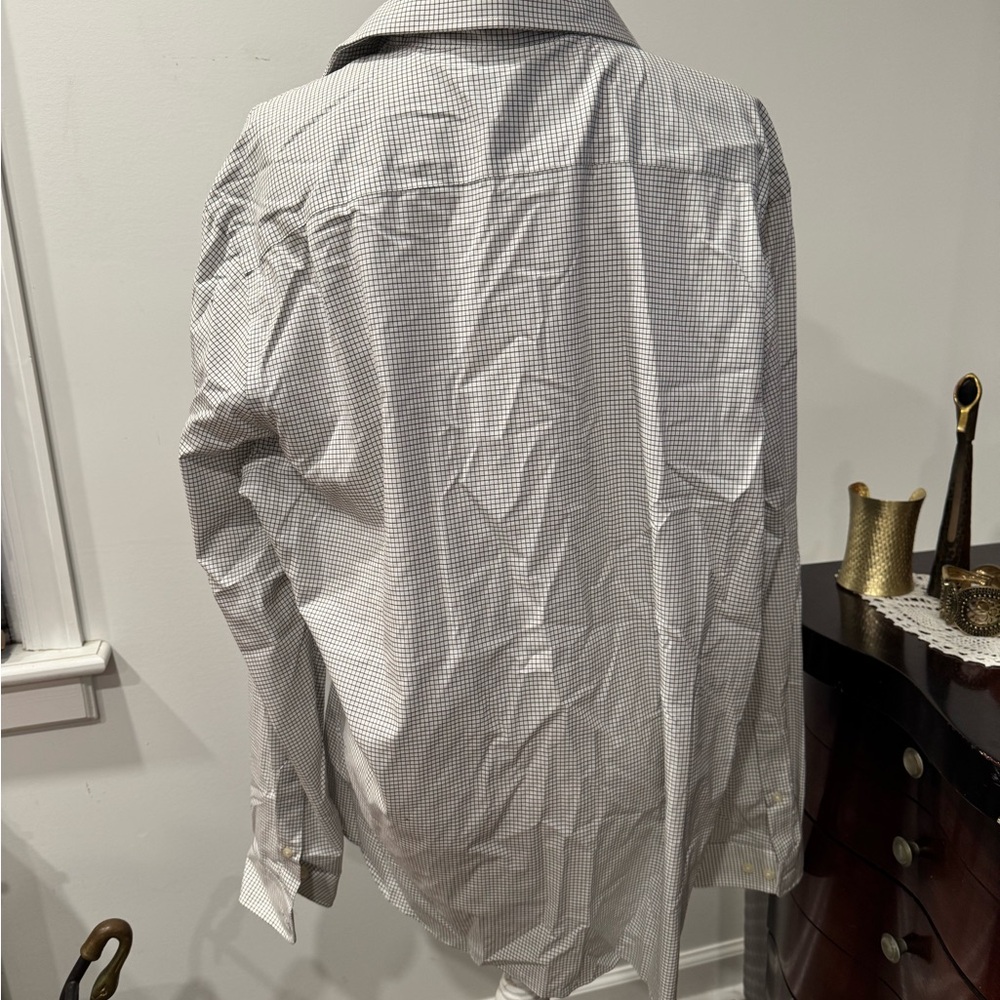 Men's Checkered Shirt - Gray - Picture 3 of 4